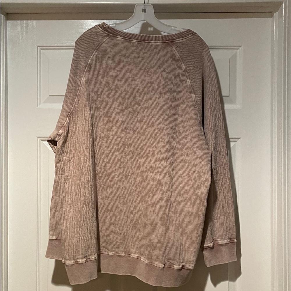Mono B Ribbed Tan Long Sleeve Top - Picture 3 of 3